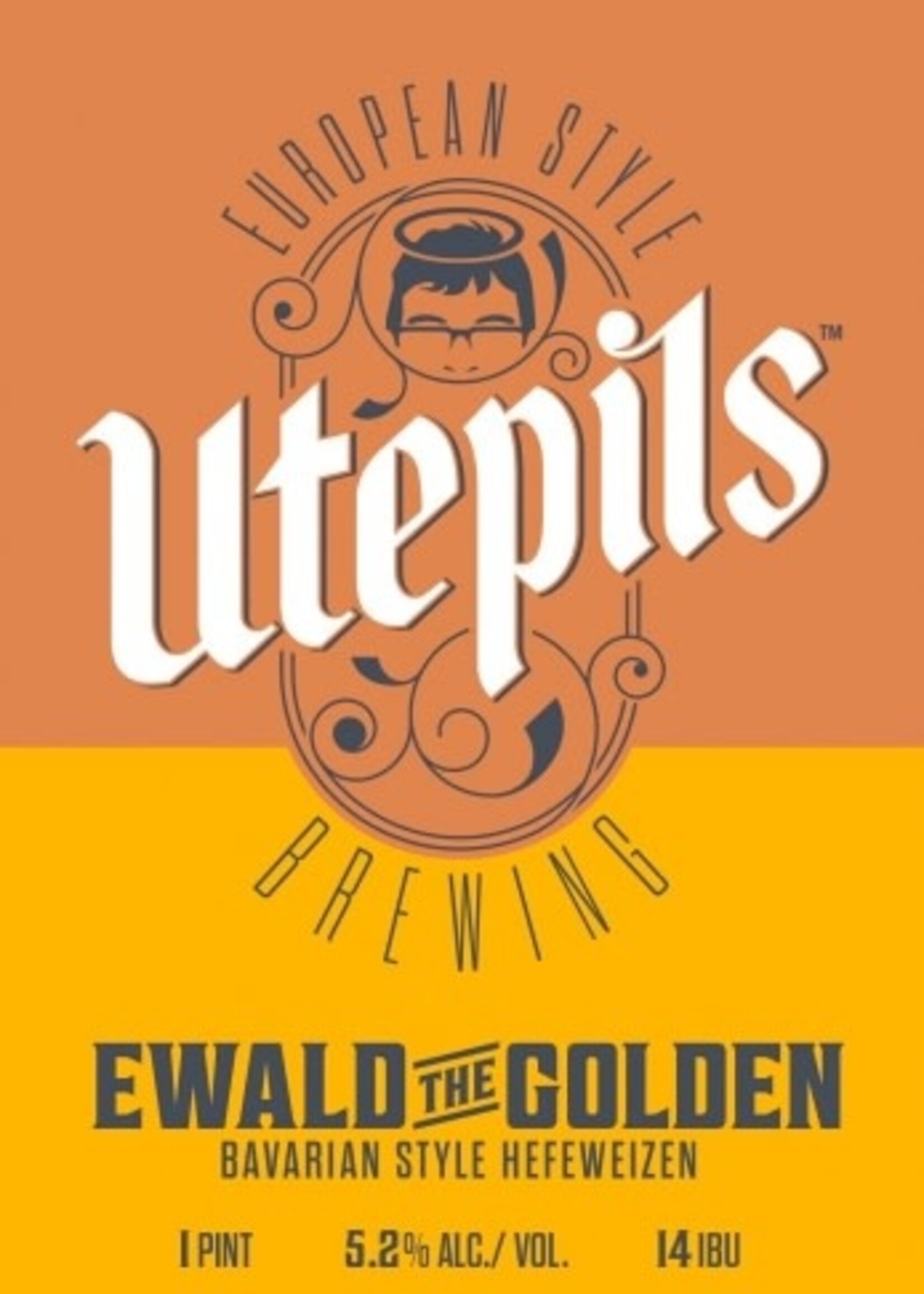 Utepils Utepils Ewald The Golden Hefe 4 can