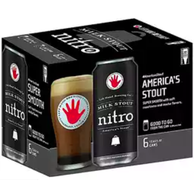 Left Hand NITRO Milk Stout 13.6oz 6 can