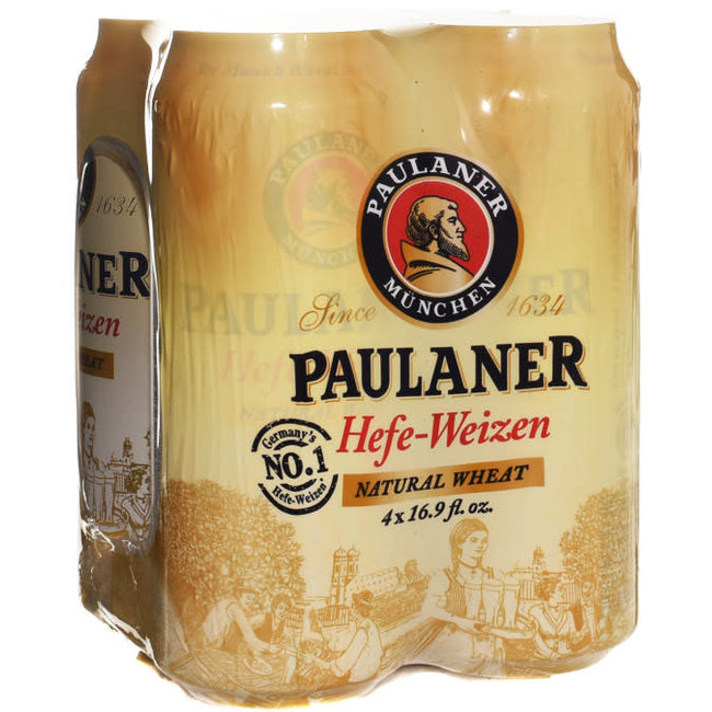 Paulaner Hefe-Weizen 4 can