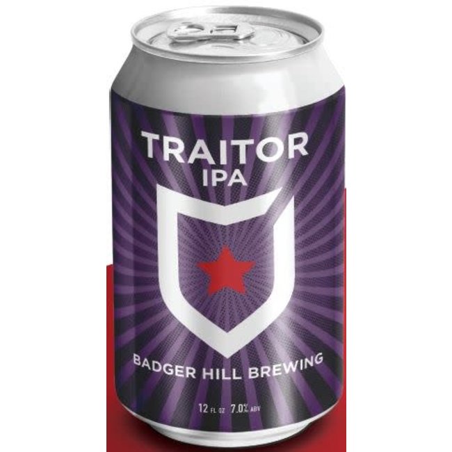 Badger Hill Traitor IPA 6 can