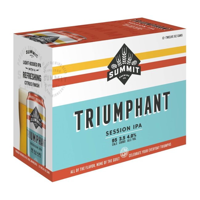 Summit Triumphant Session IPA 12 can