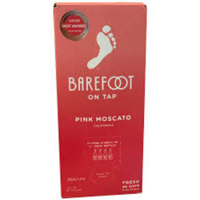 Barefoot On Tap Pink Moscato 3L