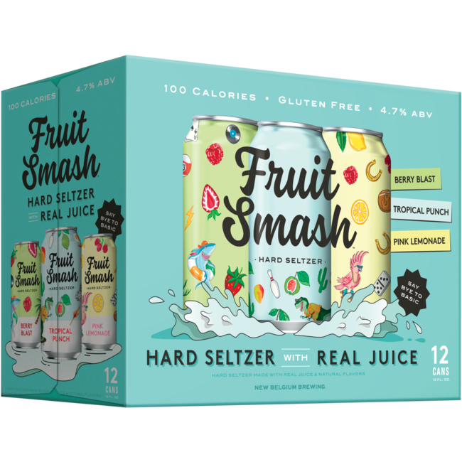Fruit Smash by NBB Hard Seltzer Variety 12 can