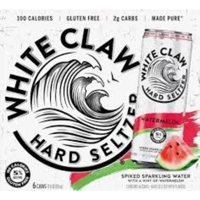 White Claw Watermelon Seltzer 6 can