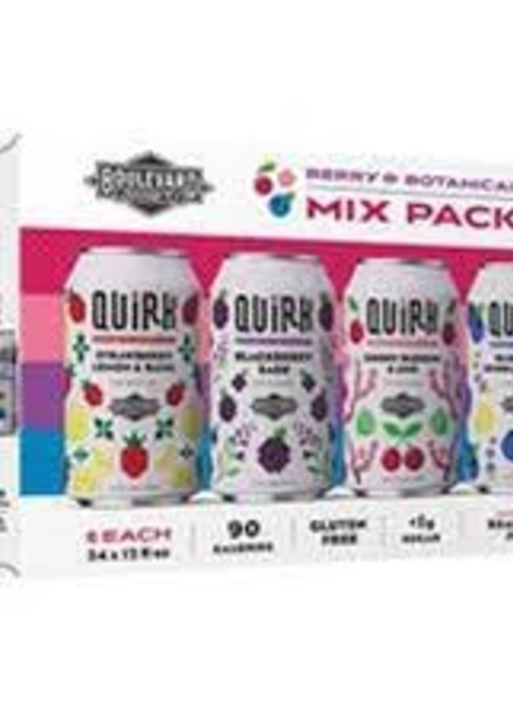 Boulevard Brewing Quirk Seltzer BERRY Variety 12 can