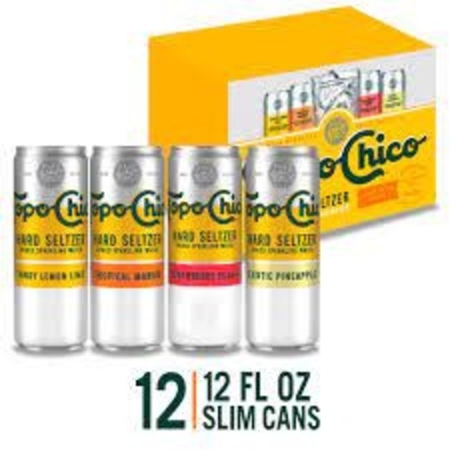 Topo Chico Hard Seltzer Variety 12 can