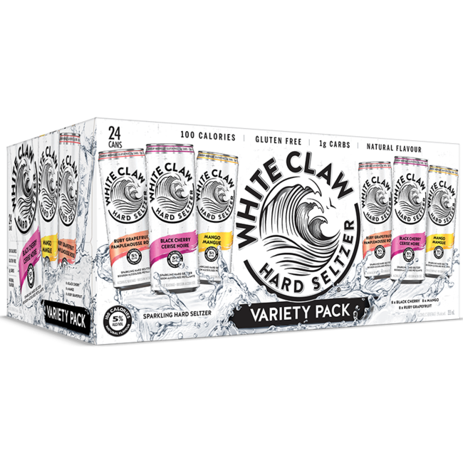 White Claw Variety 24 can