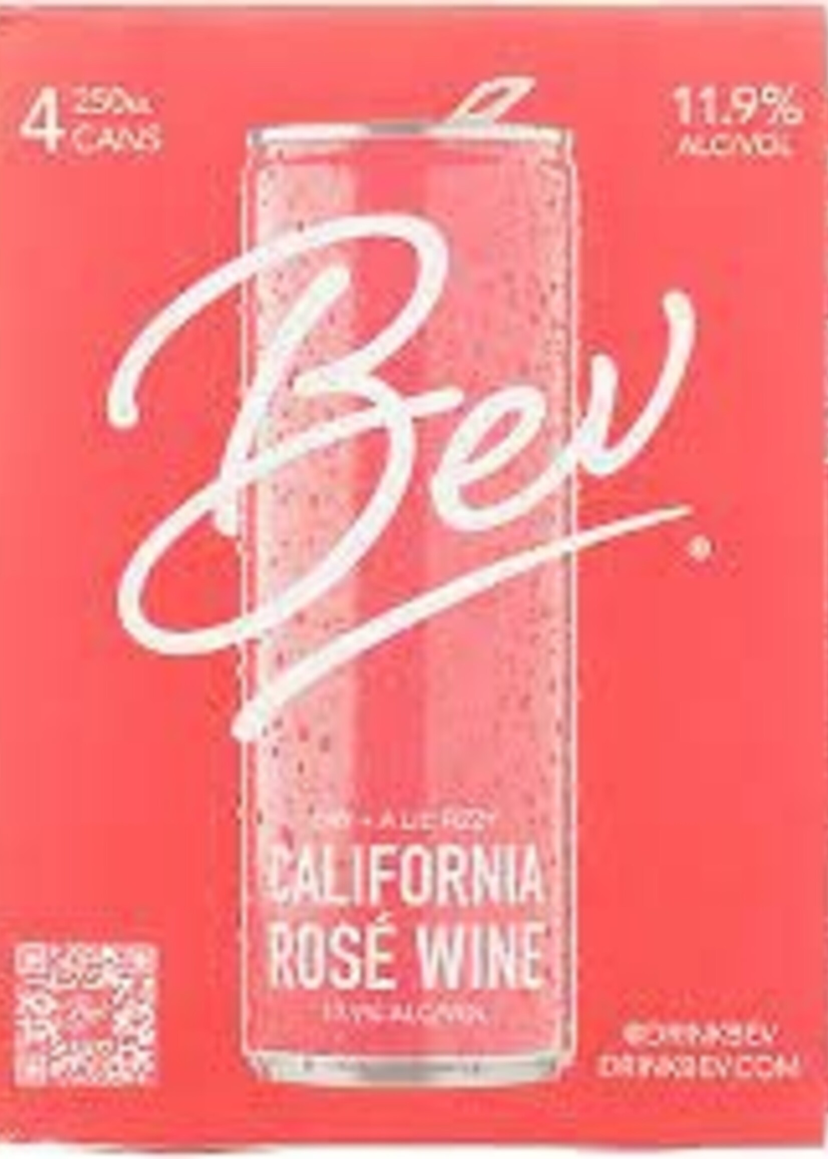 Bev Wine Bev Rose 4 can