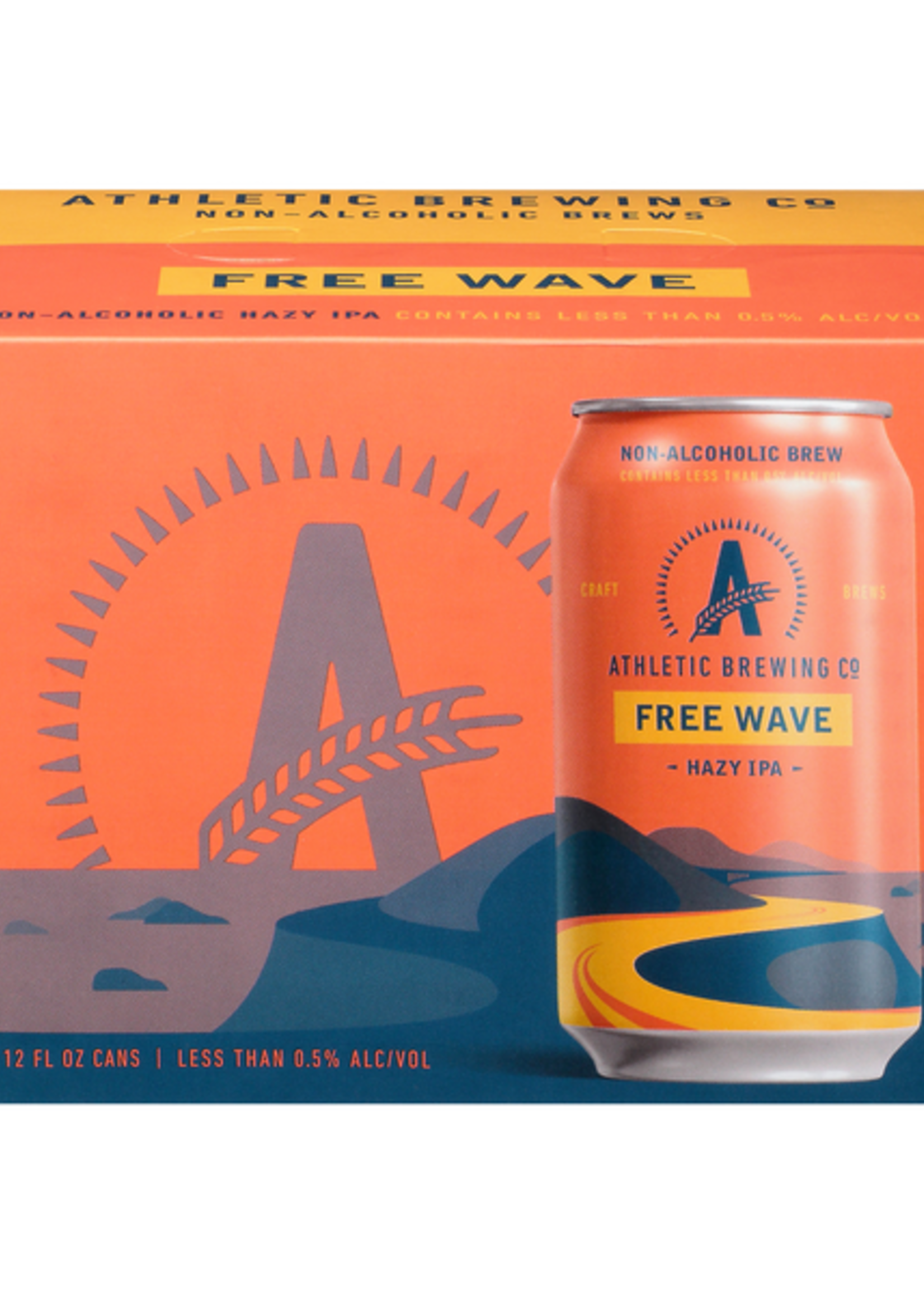 Athletic Brewing Athletic Brewing Free Wave Hazy IPA NA 6 can
