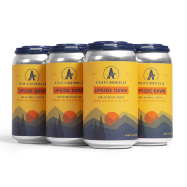 Athletic Brewing Upside Dawn Golden Ale NA 6 can