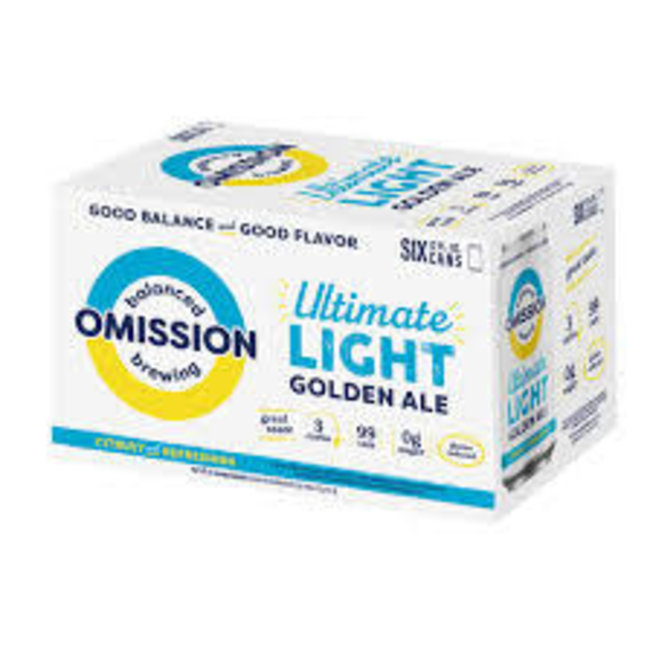 Omission Ultimate Light Golden Ale 6 can