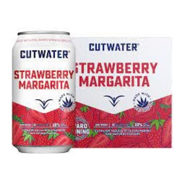Cutwater Strawberry Margarita 4 can