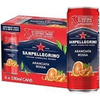 San Pellegrino San Pellegrino Aranciata Rossa 6 can