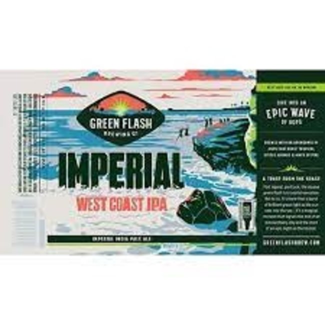 Green Flash Imperial West Coast IIPA 6 can