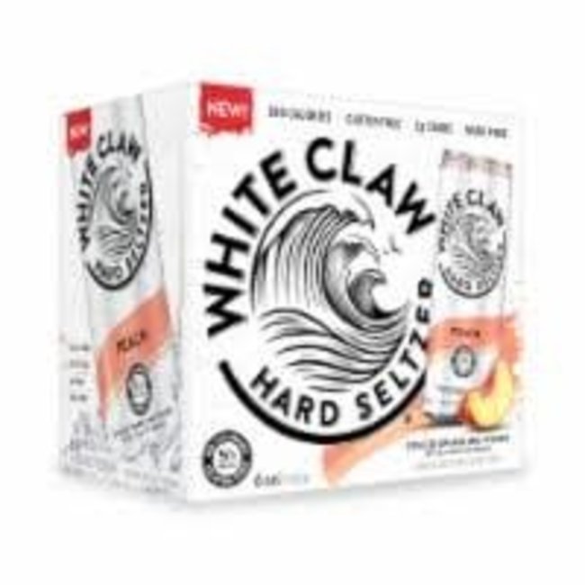 White Claw Peach Seltzer 6 can