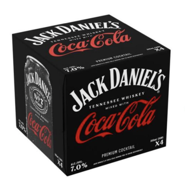 Jack Daniels Jack & Coke RTD 4 can