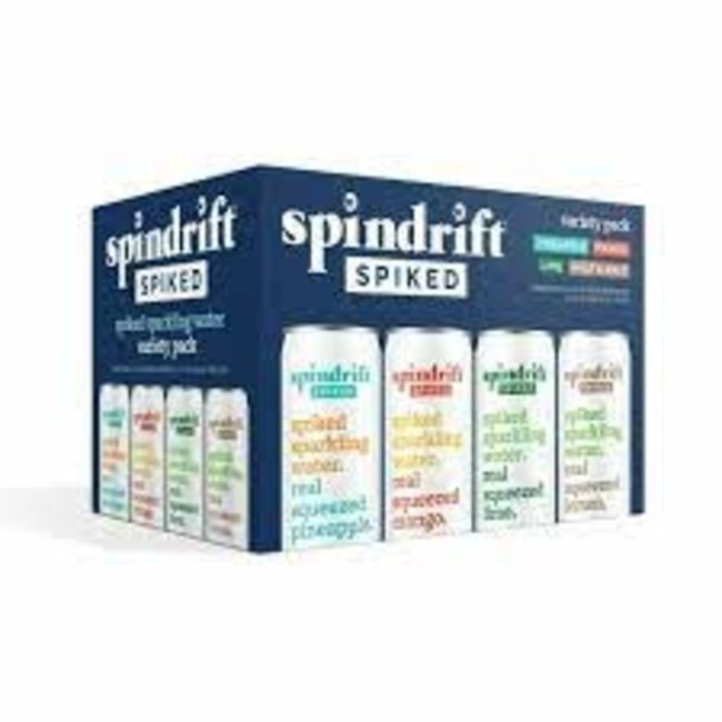 Spindrift Spiked Seltzer Staycation Variety 12 can