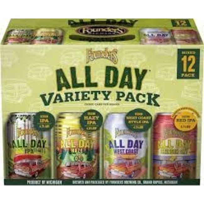 Founders All Day Variety 12 can