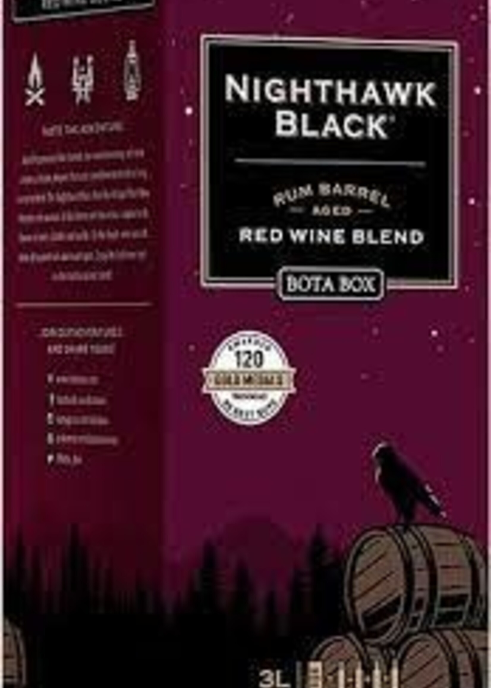 Bota Box Bota Box Nighthawk Rum Barrel Aged Red Blend 3L