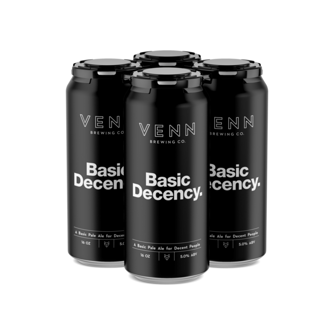 Venn Brewing Basic Decency Pale Ale 4 pack