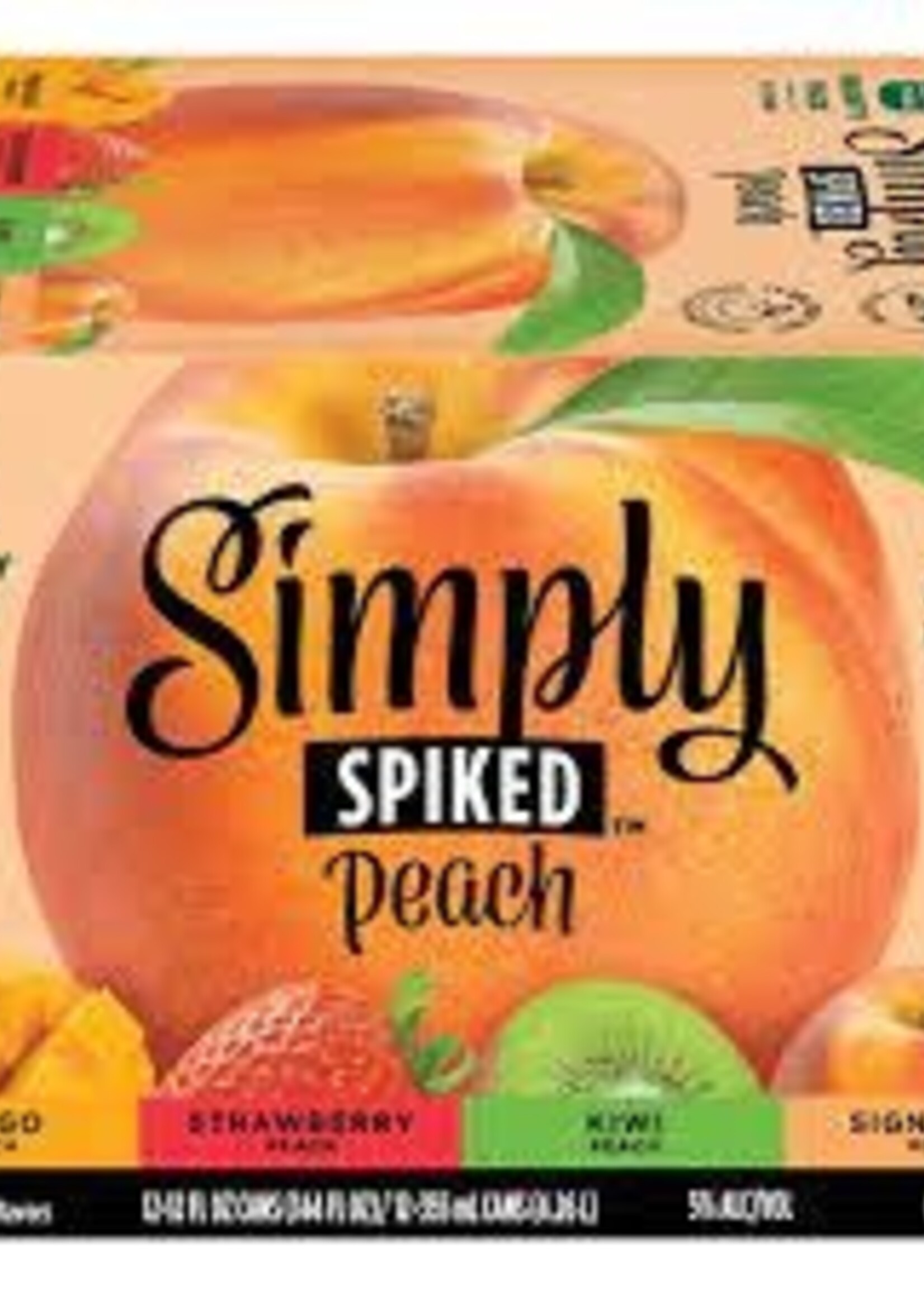 Simply Spiked Simply Spiked Peach Variety 12 can