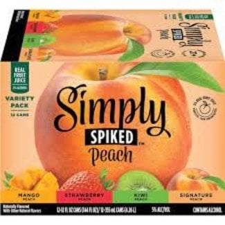 Simply Spiked Simply Spiked Peach Variety 12 can