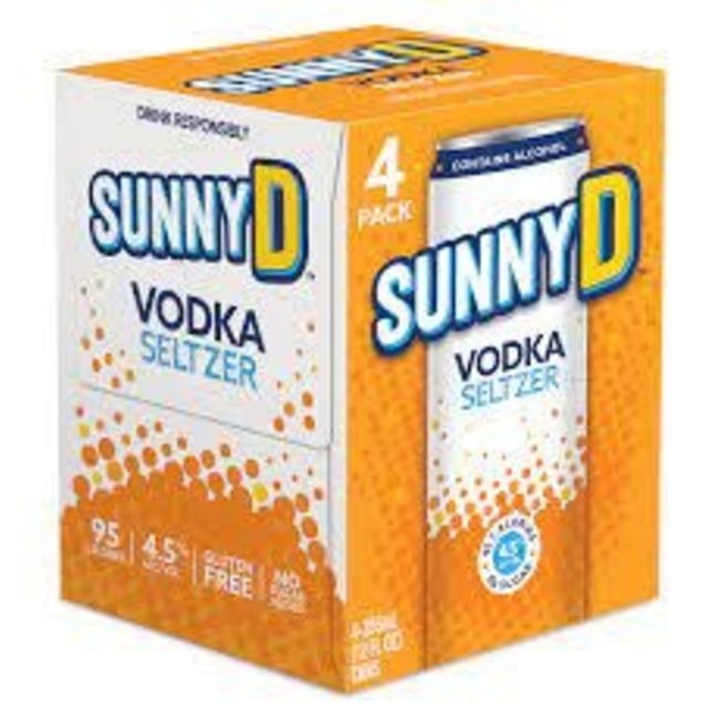 Sunny D Vodka Seltzer 4 can