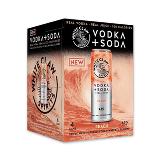 Mike's White Claw White Claw Vodka + Soda Peach 4 can