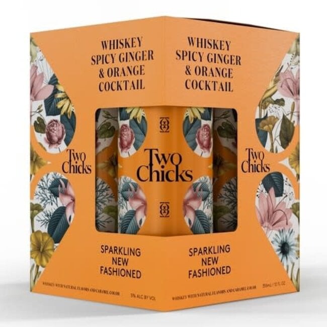 Two Chicks New Fashioned Canned Cocktail 4 can