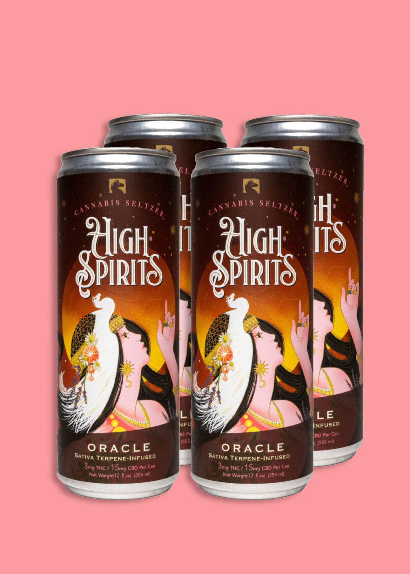 High Spirits High Spirits Oracle Grapefruit Lemon 10MG THC / 10MG CBD 4 can