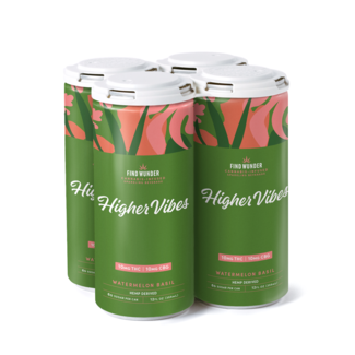 Find Wunder Find Wunder Higher Vibes Watermelon Basil 10MG THC 4 can