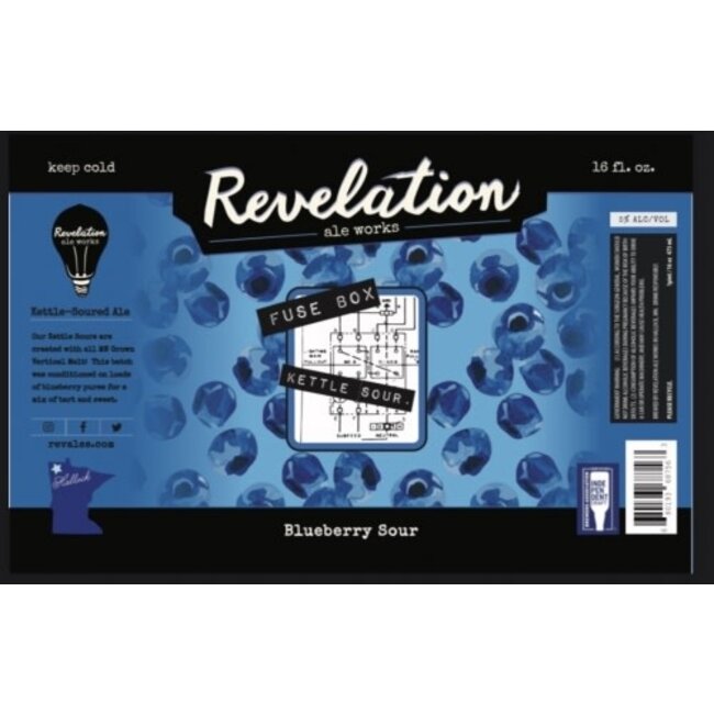 Revelation Ale Works Blueberry Fuse Box Sour 4 can