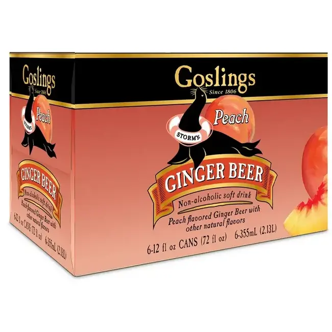 Gosling's Peach Ginger Beer 6 can