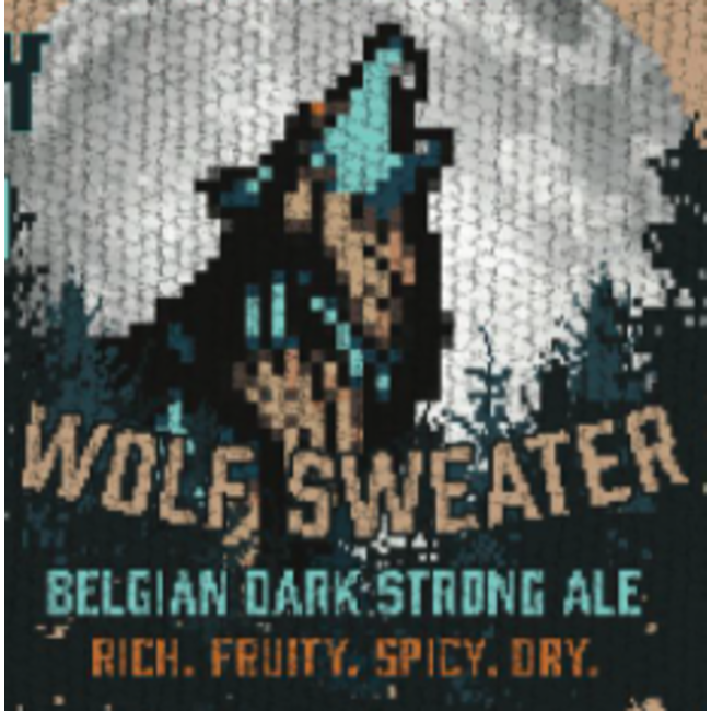 Bent Brewstillery Wolf Sweater Belgian Dark Strong Ale 4 can