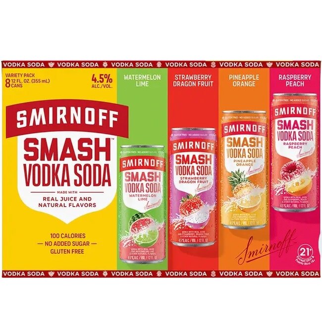 Smirnoff Smash Variety 8 can