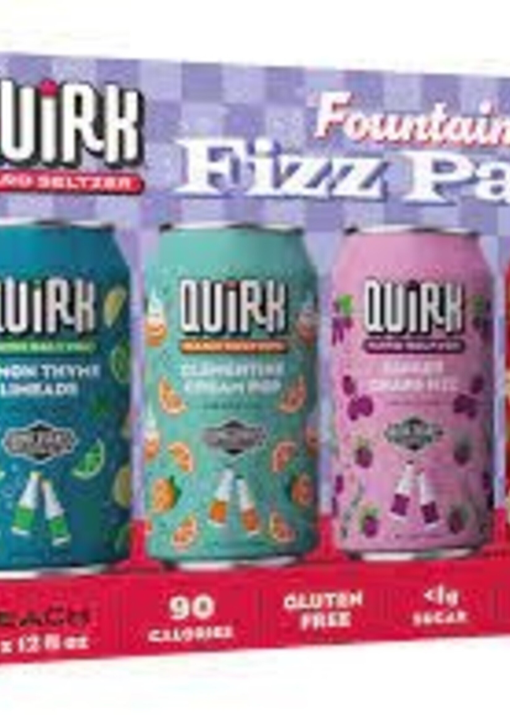 Boulevard Brewing Quirk Seltzer Fountain Fizz Pack Variety 12 can