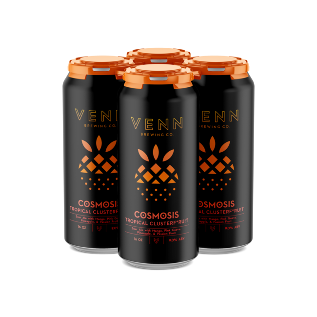 Venn Brewing Cosmosis: Tropical Clusterfruit Sour 4 pack