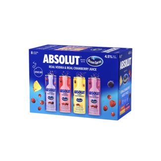 Absolut Absolut Ocean Spray Cocktail Variety RTD 8 can