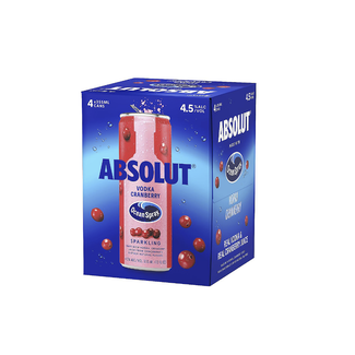 Absolut Absolut Ocean Spray Cranberry Vodka RTD 4 can