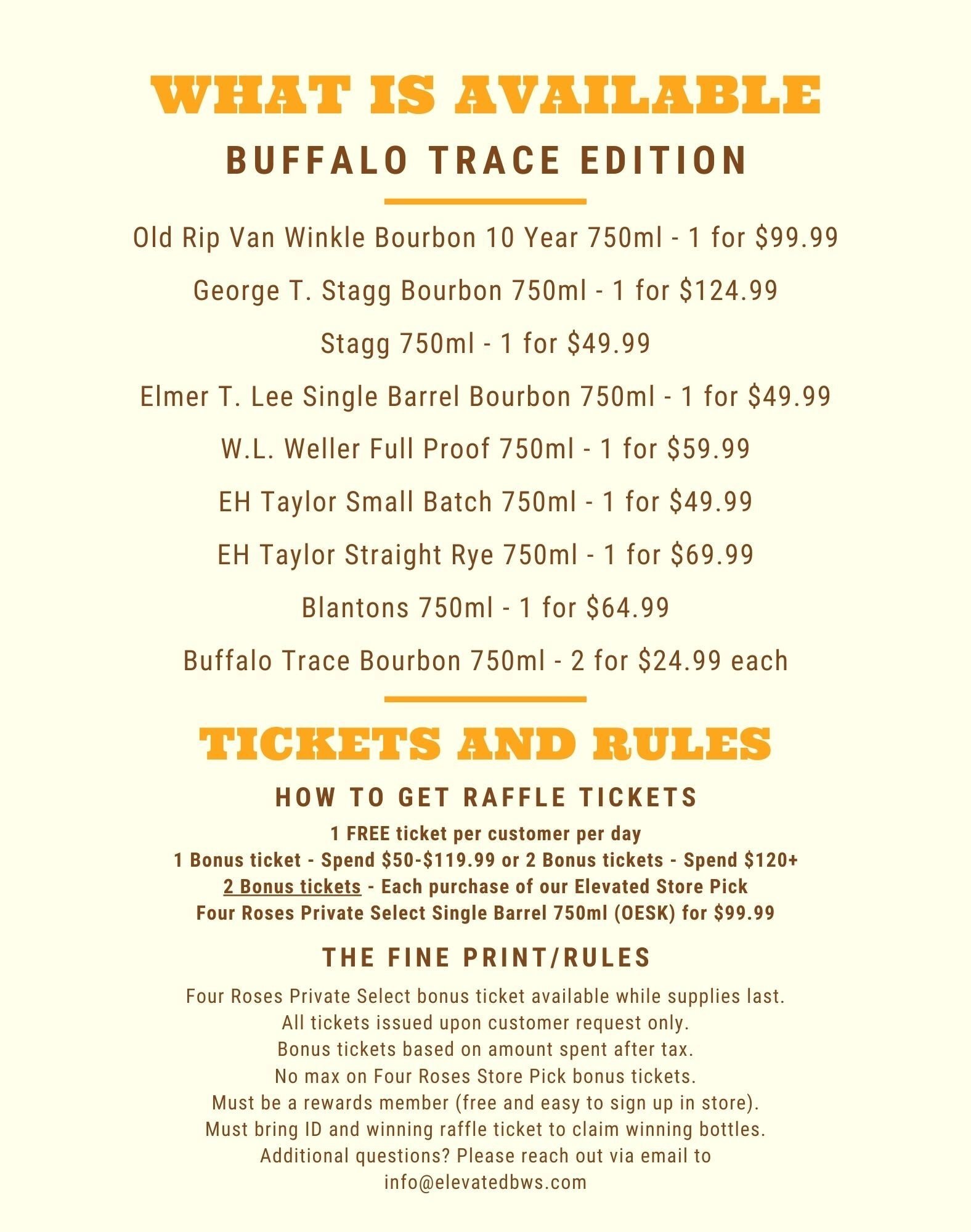 Buffalo Trace items
