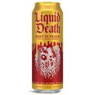 Liquid Death Liquid Death Rest In Peach Tea 19.2oz