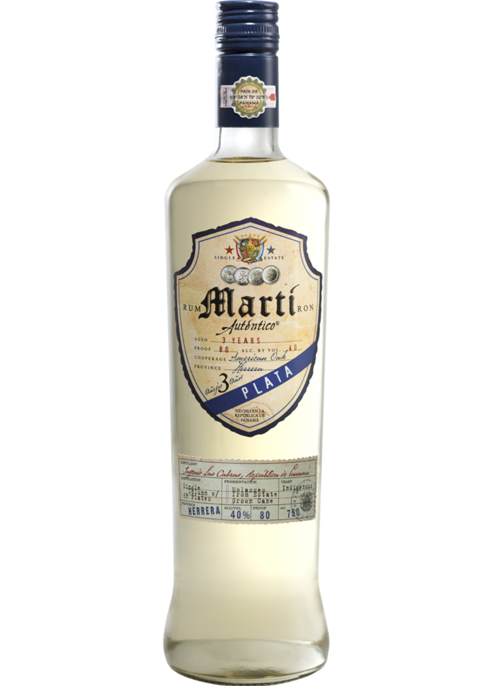 Marti Rum Marti Authentico Plata Rum 1L