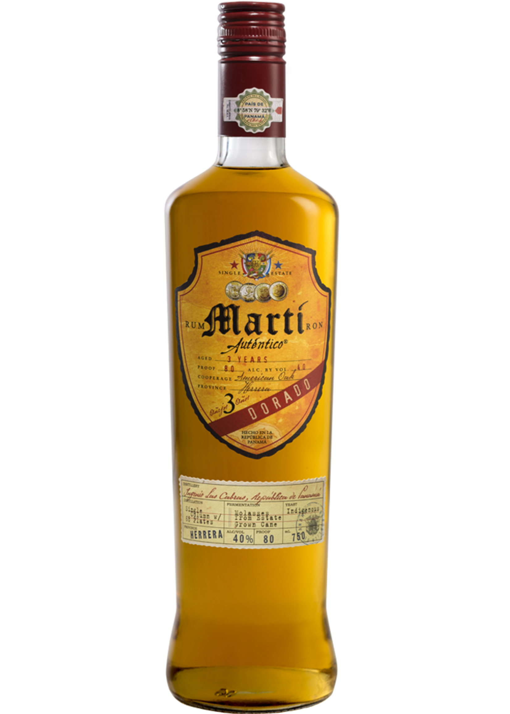 Marti Rum Marti Authentico Dorado Rum 1L