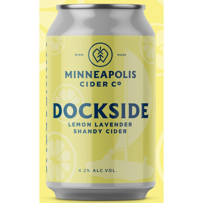 Minneapolis Cider Co Dockside Lemon Lavender Shandy 4 can
