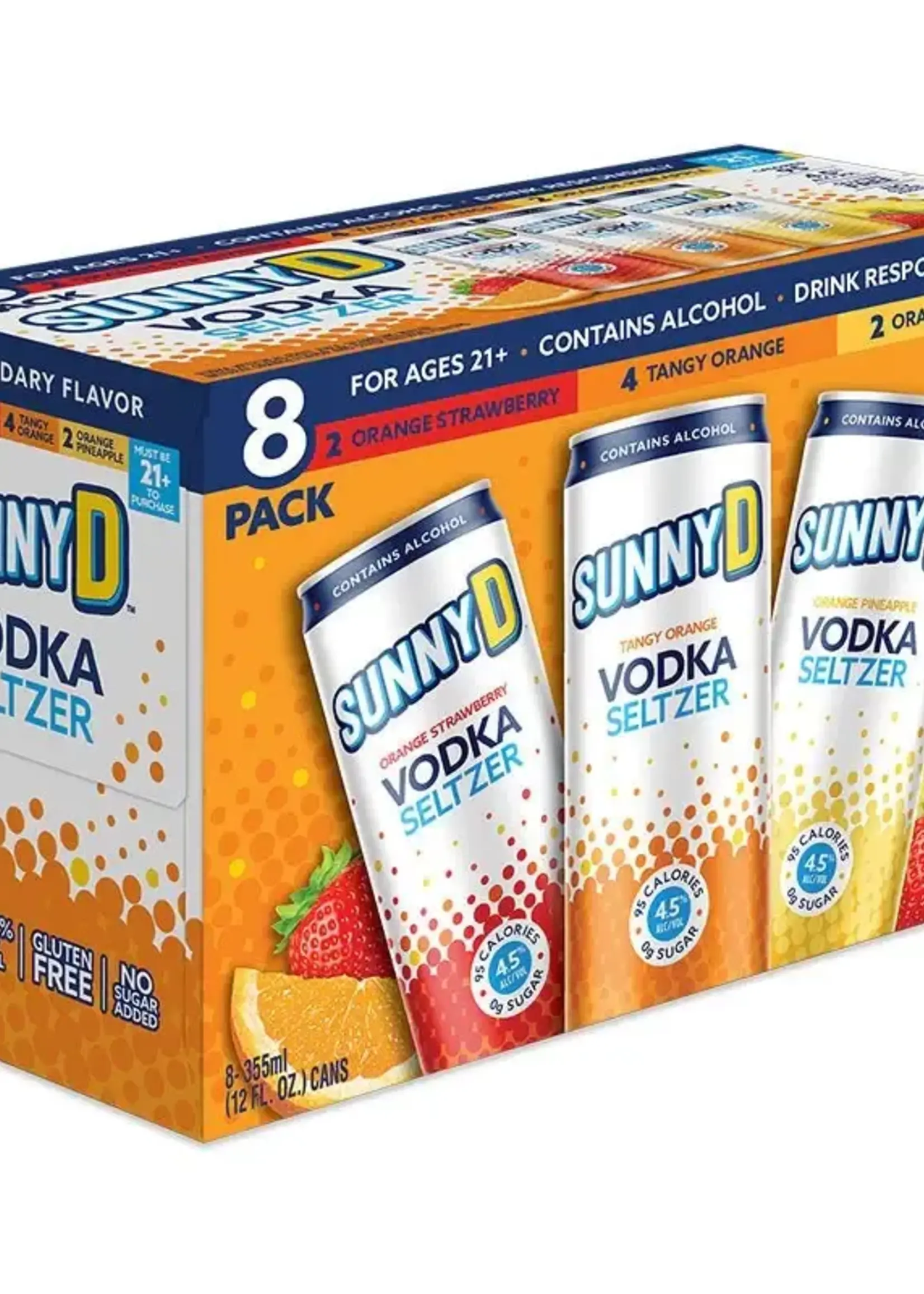 Sunny D Sunny D Vodka Seltzer Variety 8 can