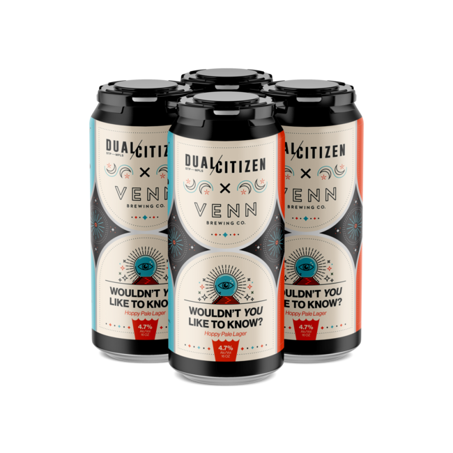 Venn Brewing Wouldn't You Like To Know Hoppy German Lager 4 pack
