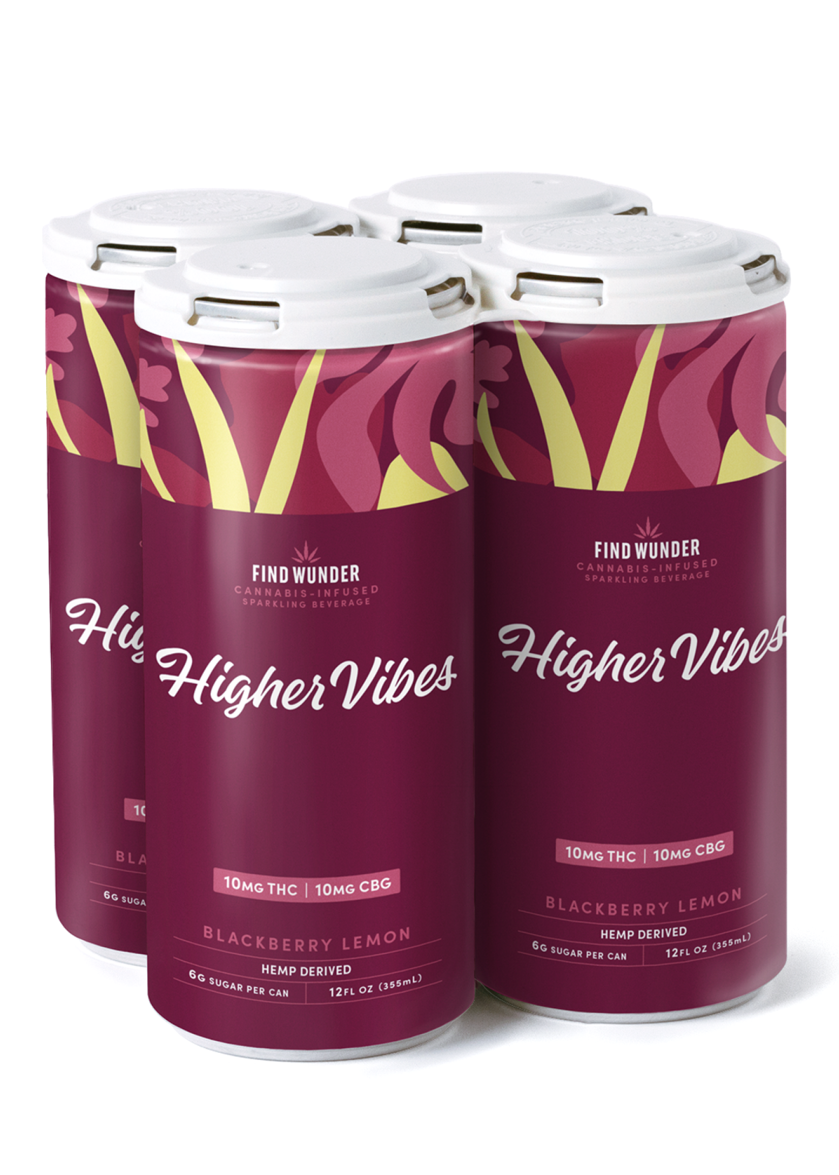 Find Wunder Find Wunder Higher Vibes Blackberry Lemon 10MG THC 4 can