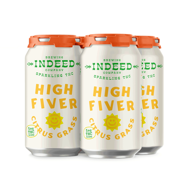 Indeed High Fiver Citrus 5MG THC / 5MG CBD 4 can