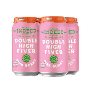 Indeed Indeed Double High Fiver Pink Burst 10MG THC / 10MG CBD 4 can