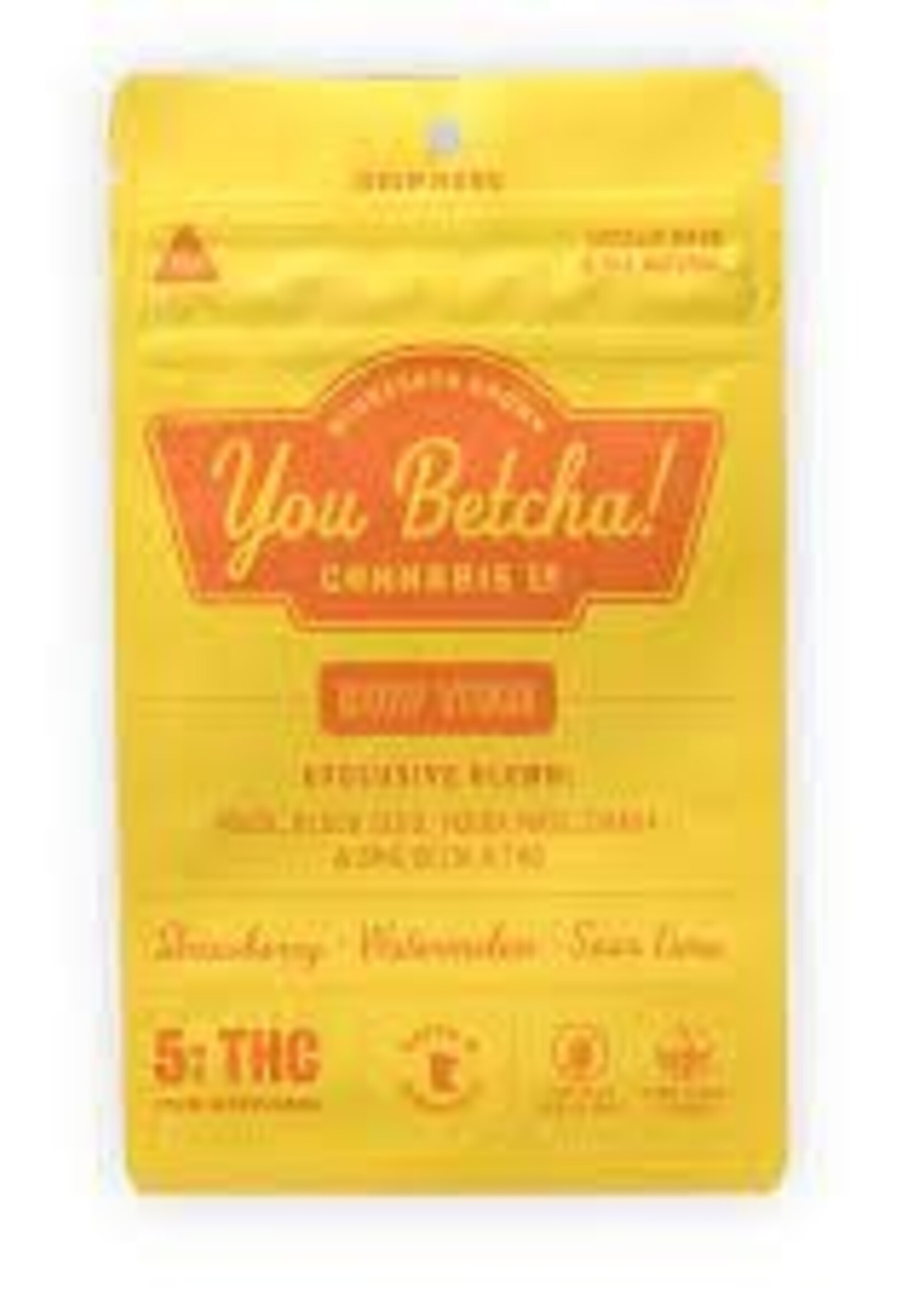 You Betcha! You Betcha Day Time (Yellow) Gummies 5mg THC 10 pack
